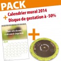 Pack Calendrier mural 2014 + Disque GESTATION
