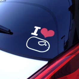 Sticker "I love CHON"